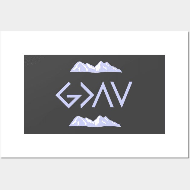 God Is Greater Wall Art by CatGirl101